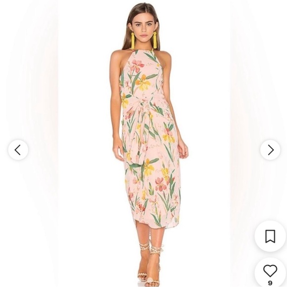 Privacy Please x REVOLVE Floral Lehunt Maxi Dress in Ballet Size Large - Picture 1 of 16